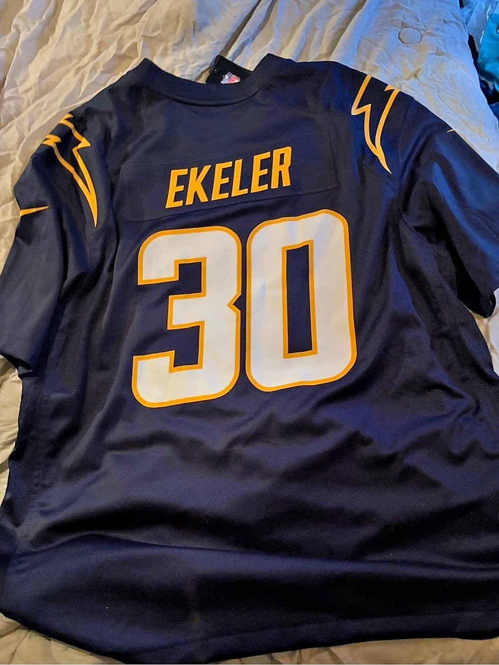Nike Austin Ekeler #30 NFL jersey Blue & Yellow XXL